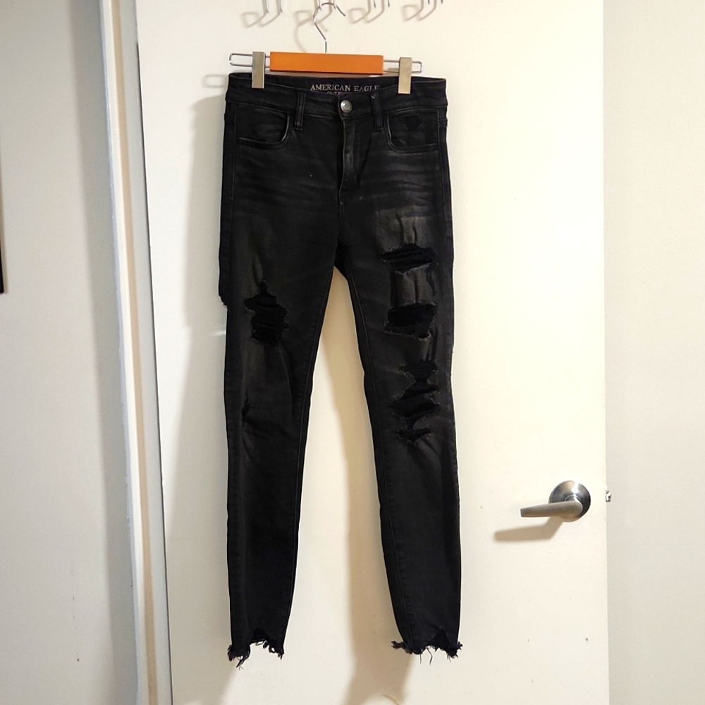 Distressed American Eagle Jeans